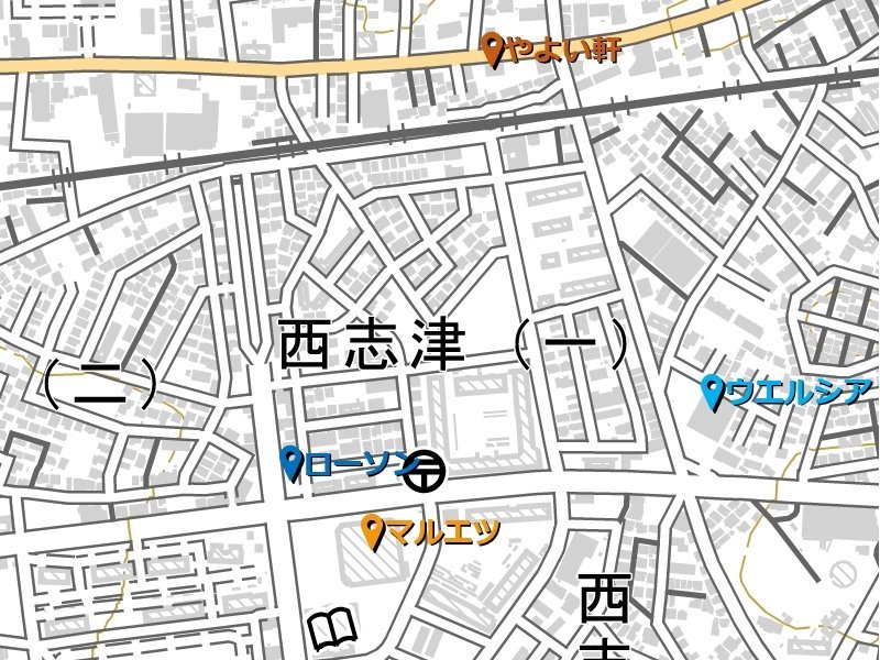 西志津１丁目駐車場Map