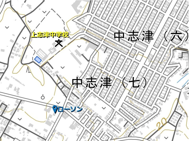 中志津駐車場Map